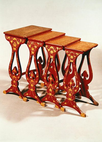 Ensemble de tables, style Napoléon III - French School